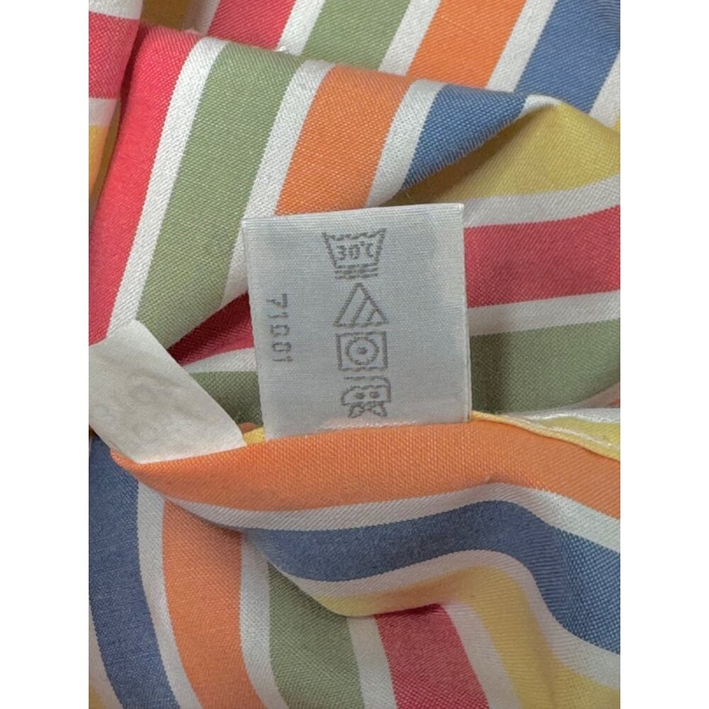 Orvis Blouse Shirt Womans 14 LS Button Front Wrinkle Free Multi Stripes - Picture 6 of 8